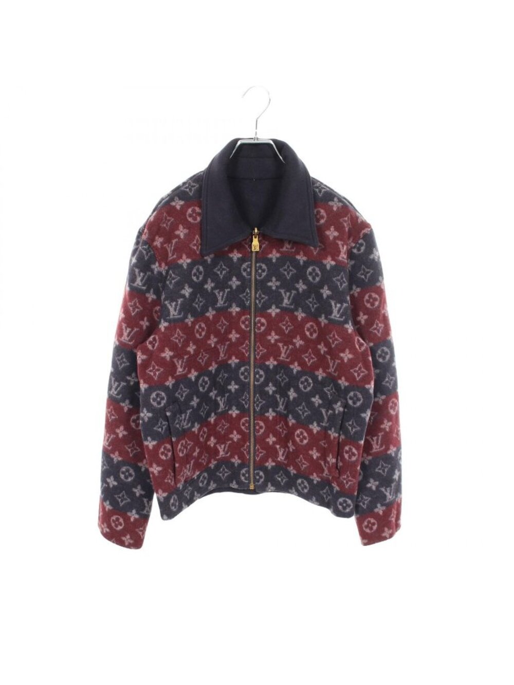 Louis Vuitton Jacket Monogram Double Face Reversible Workwear Wld Wool Cashmere